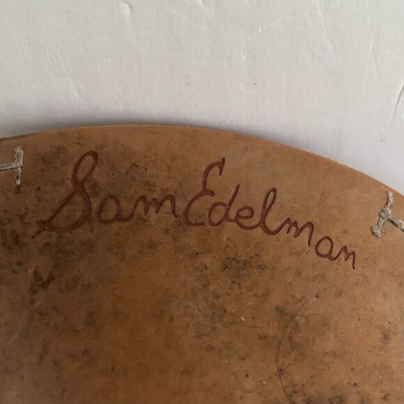 Sam Edelman Gigi Sandals Women's Size 8.5 W, 38.5 EU White Leather Thong Strappy - Picture 7 of 8